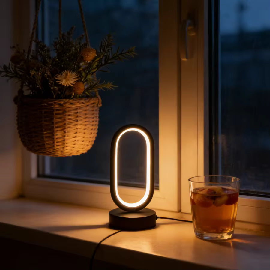 Mini Circular Metal Desk Lamp