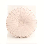 Pleated Velvet Pumpkin Pillow
