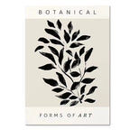 Abstract Boho Leaf Canvas Print