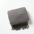 Chunky Knit Tassel Throw Blanket