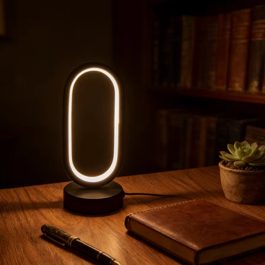 Mini Circular Metal Desk Lamp