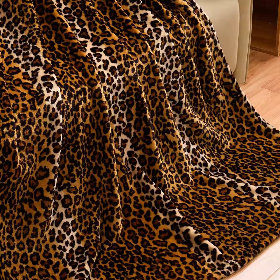 Checkerboard Flannel Throw Blanket