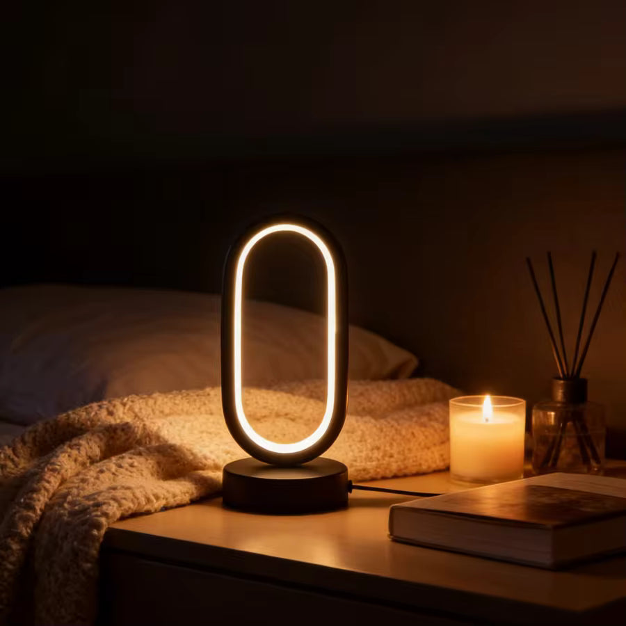 Mini Circular Metal Desk Lamp