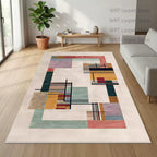 Geometric Color Block Area Rug