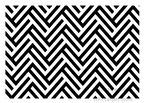 Modern Black & White Striped Rug