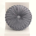 Pleated Velvet Pumpkin Pillow