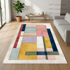 Geometric Color Block Area Rug