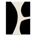 Abstract Boho Leaf Canvas Print