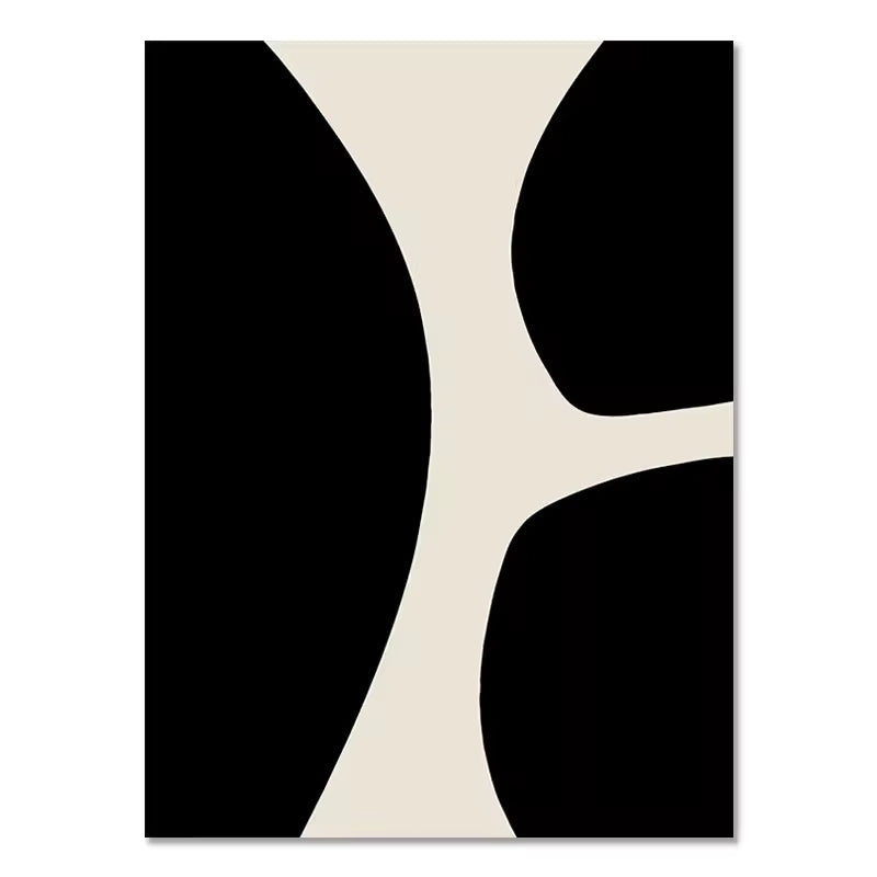 Abstract Boho Leaf Canvas Print